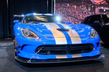 Toronto, ON, Kanada - 14 Şubat 2017 Viper ACR Extreme 2025 Kanada Uluslararası Otomobil Fuarı sırasında Auto Exotica bölümünde sunuldu.