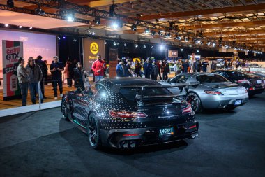 Toronto, ON, Kanada - 14 Şubat 2025: 2021 Mercedes-AMG GT Black Serisi 
