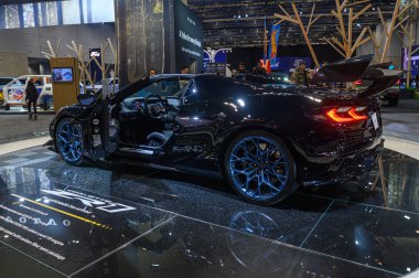 Toronto, ON, Kanada - 14 Şubat 2025 Chevy Corvette ZR1 Kanada Uluslararası Otomobil Fuarı 'nda sunulmuştur..