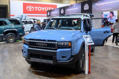 Toronto, ON, Kanada - 14 Şubat 2025: Lexus otomobil 2025 Kanada Uluslararası Otomobil Fuarı 'nda sunuldu.