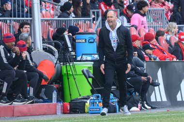 Toronto, ON, Kanada - 15 Mart 2025: Chicago Fire FC 'nin baş antrenörü Gregg Berhalter BMO Field' da Toronto FC-Chicago Fire FC maçında (Mağaza 1: 2 Fire FC kazandı)
