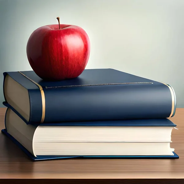 Books, apple and blackboard theme back to school concept, great to use for business, presentations, websites, blogs etc.