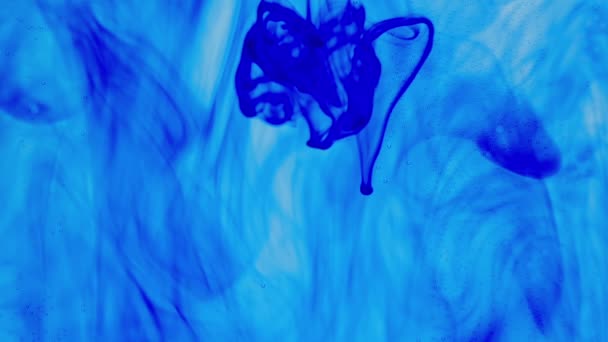 带气泡的抽象蓝色背景 — 图库视频影像