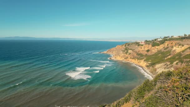 Vista Una Spiaggia Nella Costa Pacifica — Video Stock