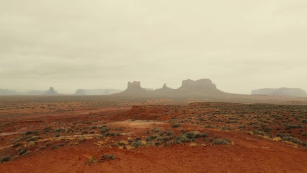 Monument Dal Nationalpark Arizona Usa — Stockvideo