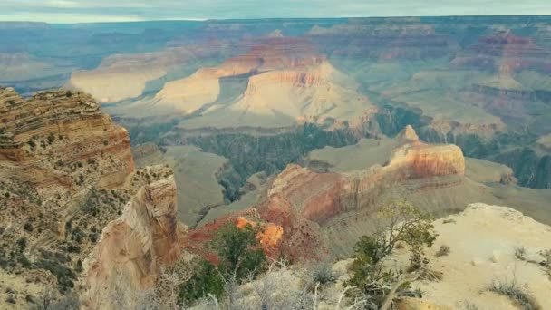 Grand Canyon Von Der Kante — Stockvideo
