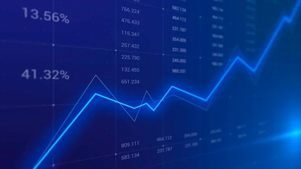 Инвестиционная Торговля Фондовом Рынке График Финансовых Инвестиций Экономические Тенденции — стоковое фото
