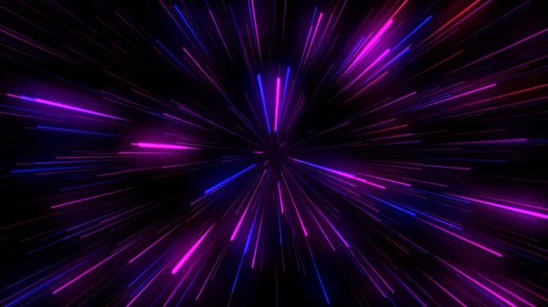 Flares Lente Néon Rosa Azul Brilhante Ambiente Enevoado Luzes Ultravioletas — Fotografia de Stock