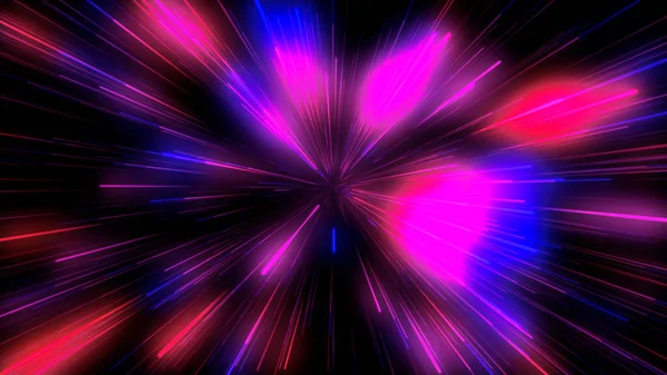 Ilustração Futurista Tech Abstract Background Luzes Futuristas Antecedentes Cyberpunk Lasers — Fotografia de Stock