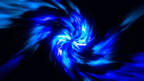 Blauwe Gloeiende Multidimensionale Portaalillustratie Illustratie Van Gloeiende Neon Blauwe Lijnen — Stockfoto