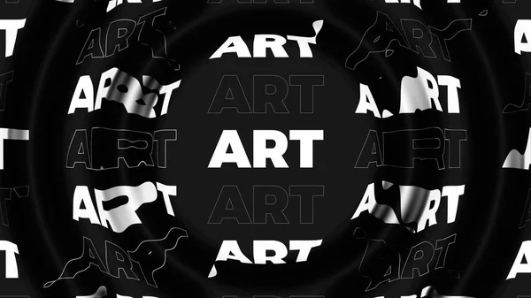Siyah Arka Planda Beyaz Metin Sanatı Siyah Beyaz Tek Renkli — Stok fotoğraf