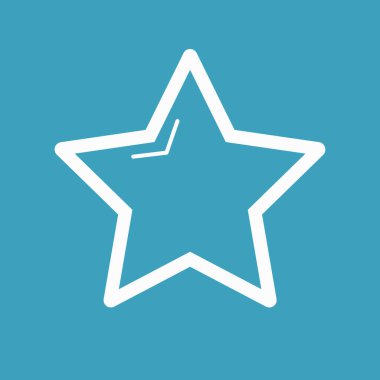 Yıldız vektör simgesi - vektör illüstrasyonu