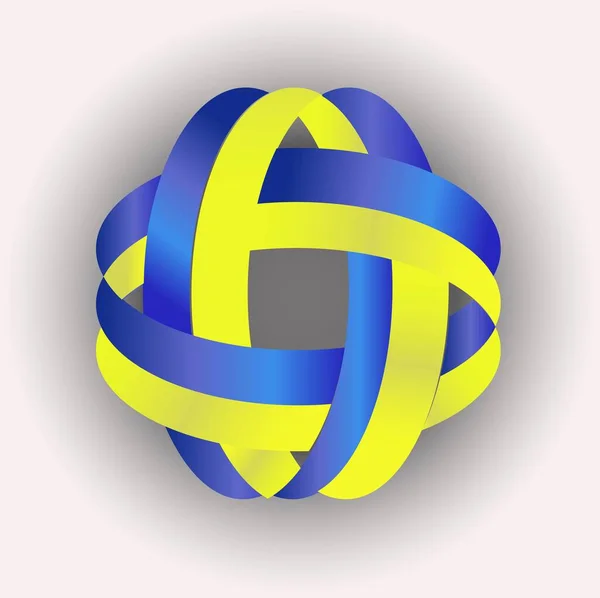 Flaga Ukrainy Ilustracja Wektorowa — Wektor stockowy
