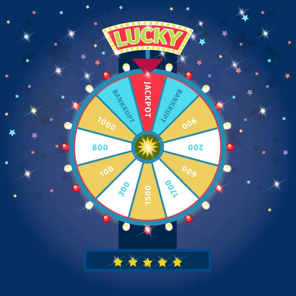 Wheel Fortune Vector Illustration — Stock Vector