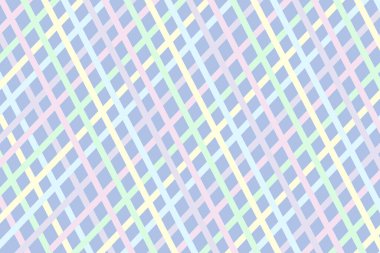  Gökkuşağı pastel sevimli, güzel, kusursuz ekose desenli vektör. Retro arkaplan kumaşı. Vintage denetimi renk kare geometrik dokusu.