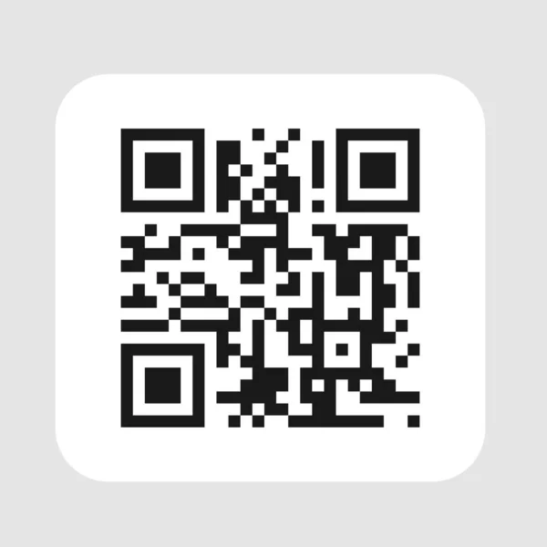 QR kod simgesi. Bilgi okumak için PrintQR kod işareti. Vektör illüstrasyonları