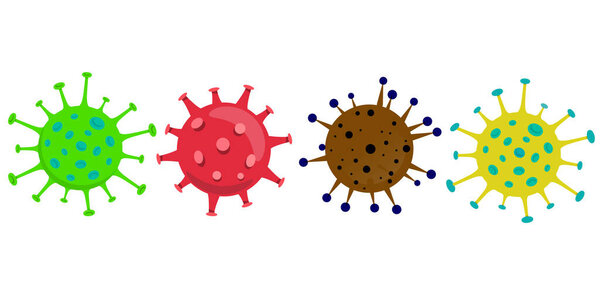 Coronavirus. Virus. Icons set. COVID-2019. Outbreak coronavirus. Pandemic, medical, healthcare, Stop Coronavirus concept. Corona virus 2019-nCoV. Vector illustration.