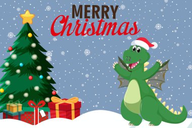  Ejder 2024 'ün sembolü. Çin Yeni Yılı 2024 tatlı ejderha burcu. Hayvan bayramı çizgi film karakteri. Vektör illüstrasyonu.