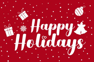 İyi tatiller vektör tasarımı. Noel Afişi Tasarımı. Vektör illüstrasyonu