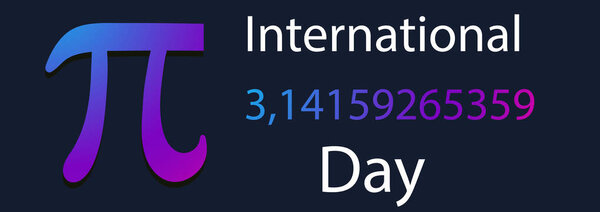 Международный день Пи. Пи день плакатист. Шаблон вектора дня Пи.