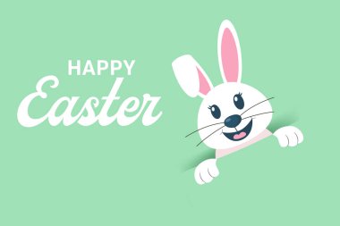  Paskalya tavşanları tasarımı. Pankartlar, posterler, kapak tasarımı şablonları, sosyal medya hikayeleri duvar kağıtları ve tebrik kartları için.