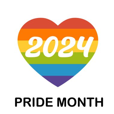 Onur Ayı LGBT 2024. Sosyal medya paylaşımı, hikayeler, LGBT gökkuşağı bayrağıyla poster şablonu. Gurur ayı kutlaması için kart koleksiyonu. Neşeli geçit