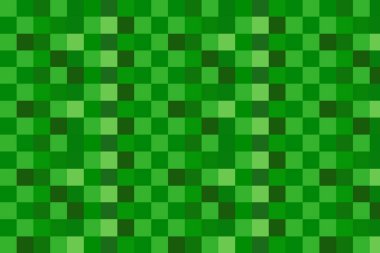 Piksel arkaplan. Oyun geçmişi konsepti. Kare şablon arka planı. Açık Yeşil Vektör soyut desenli çokgen arkaplan