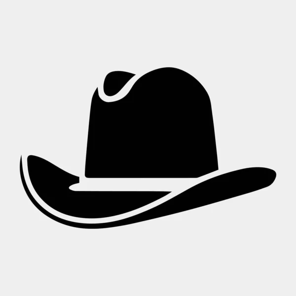 Καουμπόι Καπέλο Διανυσματική Απεικόνιση Απομονωμένη — Διανυσματικό Αρχείο