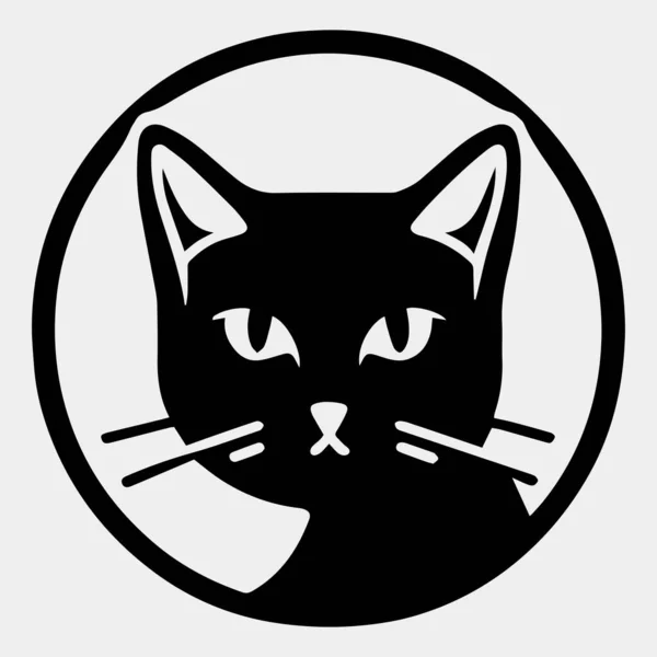 可愛い悲しい猫のベクトルドローイング — ストックベクタ