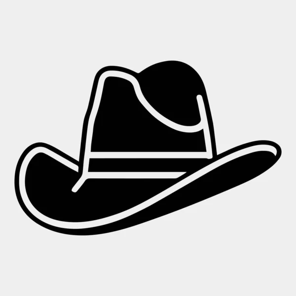 Cowboy Cappello Vettore Illustrazione Isolato — Vettoriale Stock