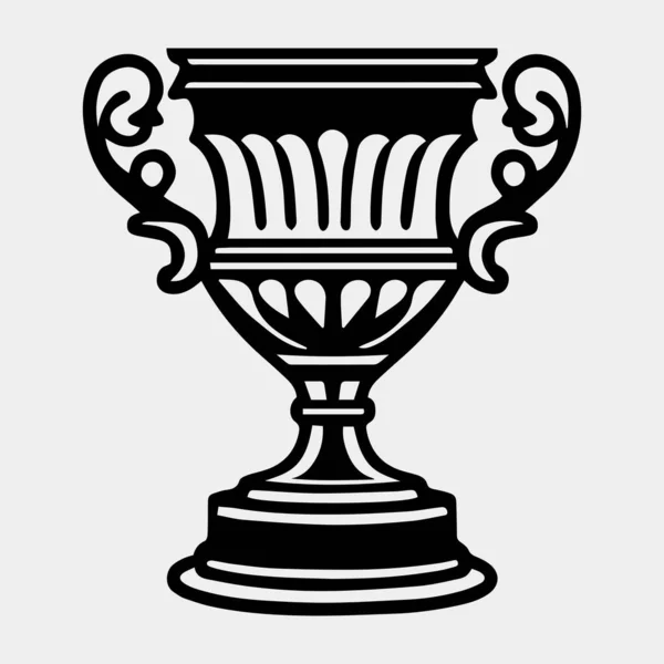 Championship Cup Isolated White — Stock Vector