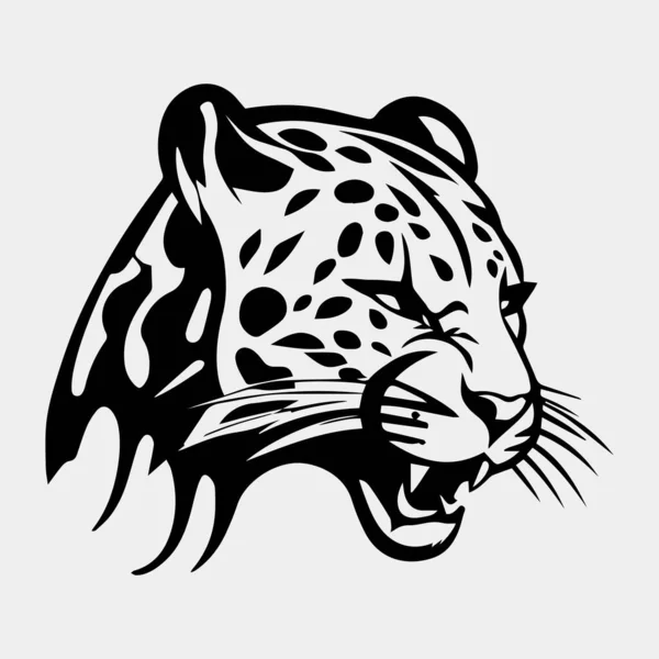 Leopard Logo Vektor Illustration Design — Stockvektor