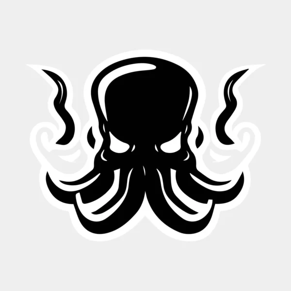 Idéia Projeto Logotipo Octopus Polvo Isolado Sobre Fundo Branco — Vetor de Stock