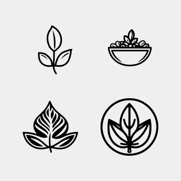 Jeu Café Vecteur Grains Logo Modèle Vectoriel Icône Illustration — Image vectorielle