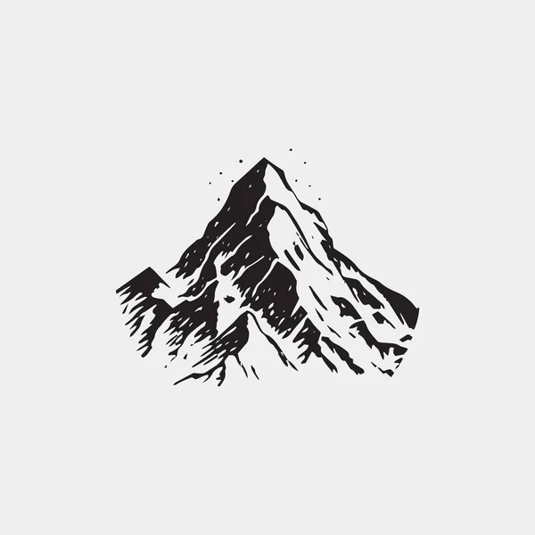 Logotipo Montanha Design Vetor Ícone — Vetor de Stock