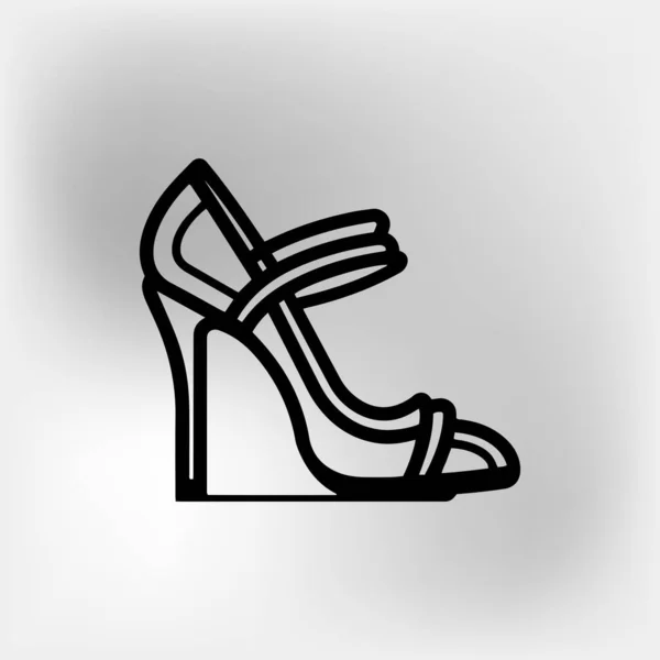 Zapato Vector Plano Icono Ilustración Sobre Fondo Blanco — Archivo Imágenes Vectoriales