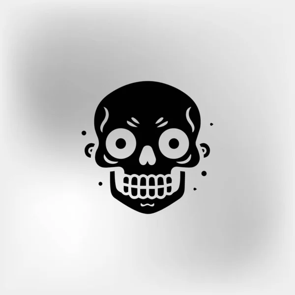 Skull Icon Vektor Illustration — Stockvektor