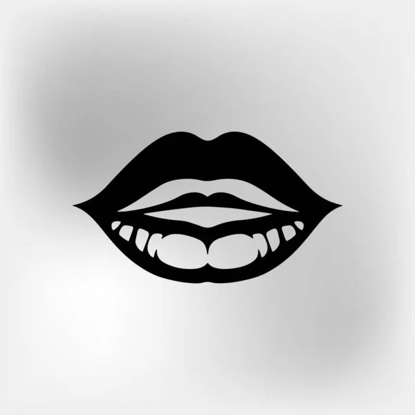唇のアイコンベクトルイラスト — ストックベクタ