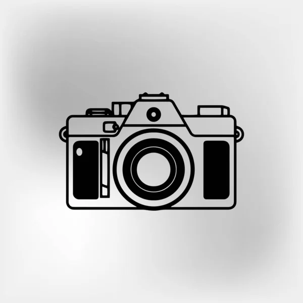 Photo Camera Vector Illustration Vector Isolated White Background — Stock Vector