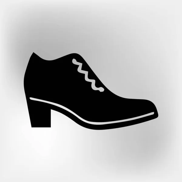 Векторный Вектор Иконки Обуви Белом Фоне — стоковый вектор