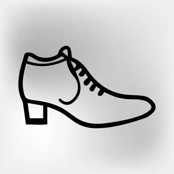 Vecteur Icône Chaussure Illustration Vecteur Isolé Sur Fond Blanc — Image vectorielle
