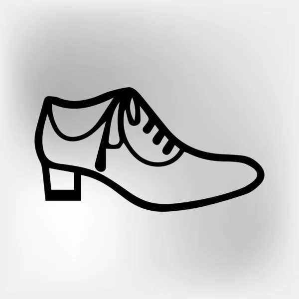Vecteur Icône Chaussure Illustration Vecteur Isolé Sur Fond Blanc — Image vectorielle