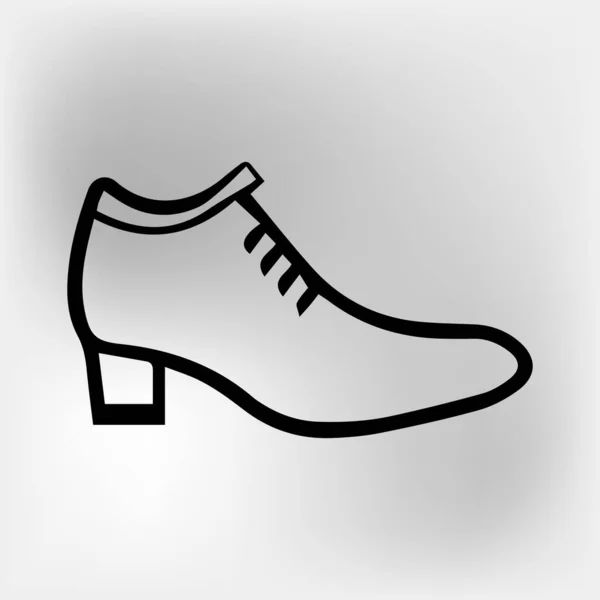 Vektor Gambar Ikon Sepatu Vektor Diisolasi Latar Belakang Putih - Stok Vektor