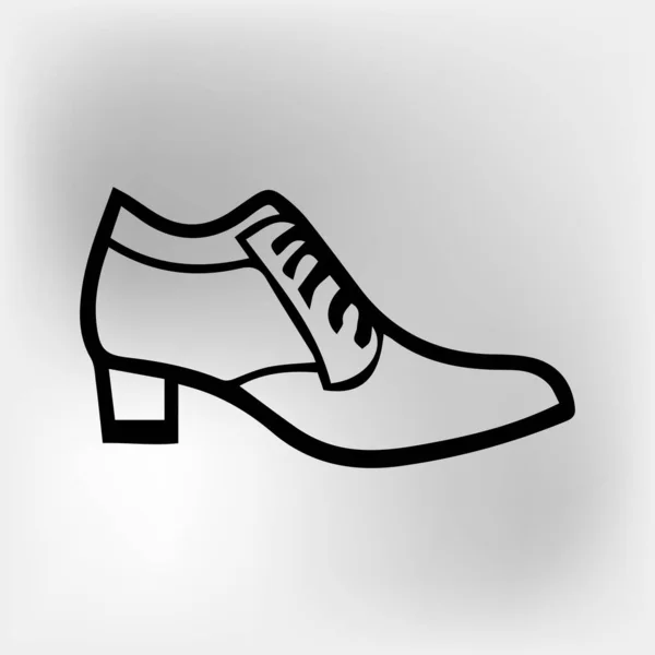 Vector Zapato Icono Ilustración Vector Aislado Sobre Fondo Blanco — Vector de stock