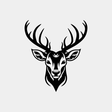 geyik başı vektör resimleme simgesi