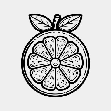 limon meyvesi taslak ikonu vektörü. El çizimi karalama çizgisi sanat meyvesi ve meyve. mobil ve web için izole edilmiş sembol çizimi.