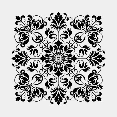 Çiçek elementlerinin vektör illüstrasyonu