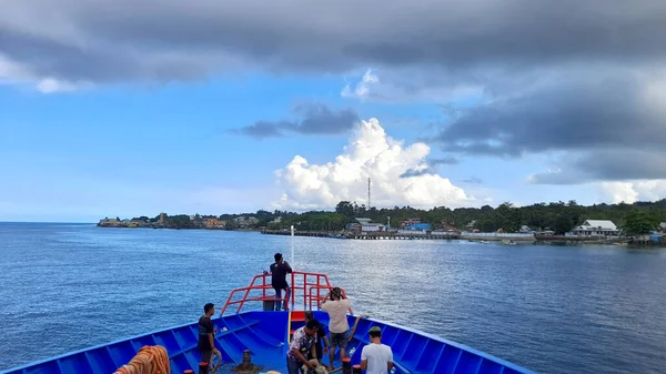 Port Lirung Talaud Północne Sulawesi — Zdjęcie stockowe