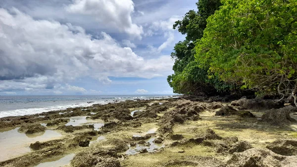 Beberapa Hal Yang Saya Temui Pantai Pulau Sara Talaud — Stok Foto