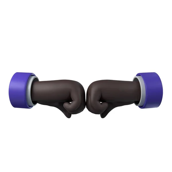 3d Yumruk Tümseği Simgesi veya İş Biçiminde Emoji